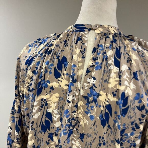 A New Day Floral turtle neck a-line Maxi Dress with long sleeves - Picture 6 of 11